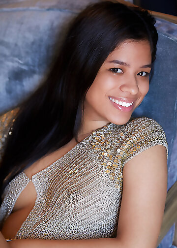 Closeup pussy pics of exotic nymph showing her sweet vagina in living room