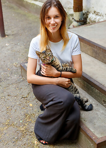 Girlie dress off at the office table
