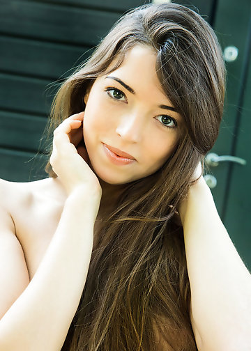 Alluring teen touches her sexy body and shows the hidden spots