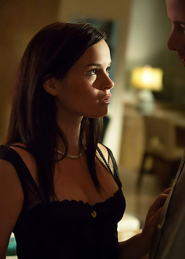 Sex is a good way for the delectable girl to finish the evening after dinner