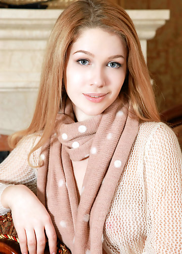 Blue-eyed blonde was heavily dressed before she took everything off